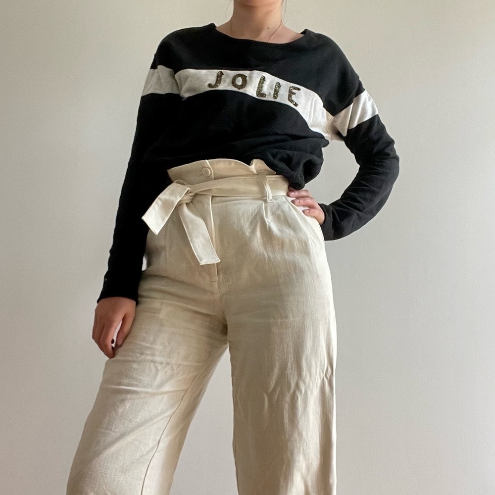 SCOTCH & SODA JOLIE embroidered  black & gold Sweater - P - Picture 3 of 13